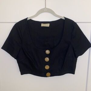 NICHOLAS black crop top